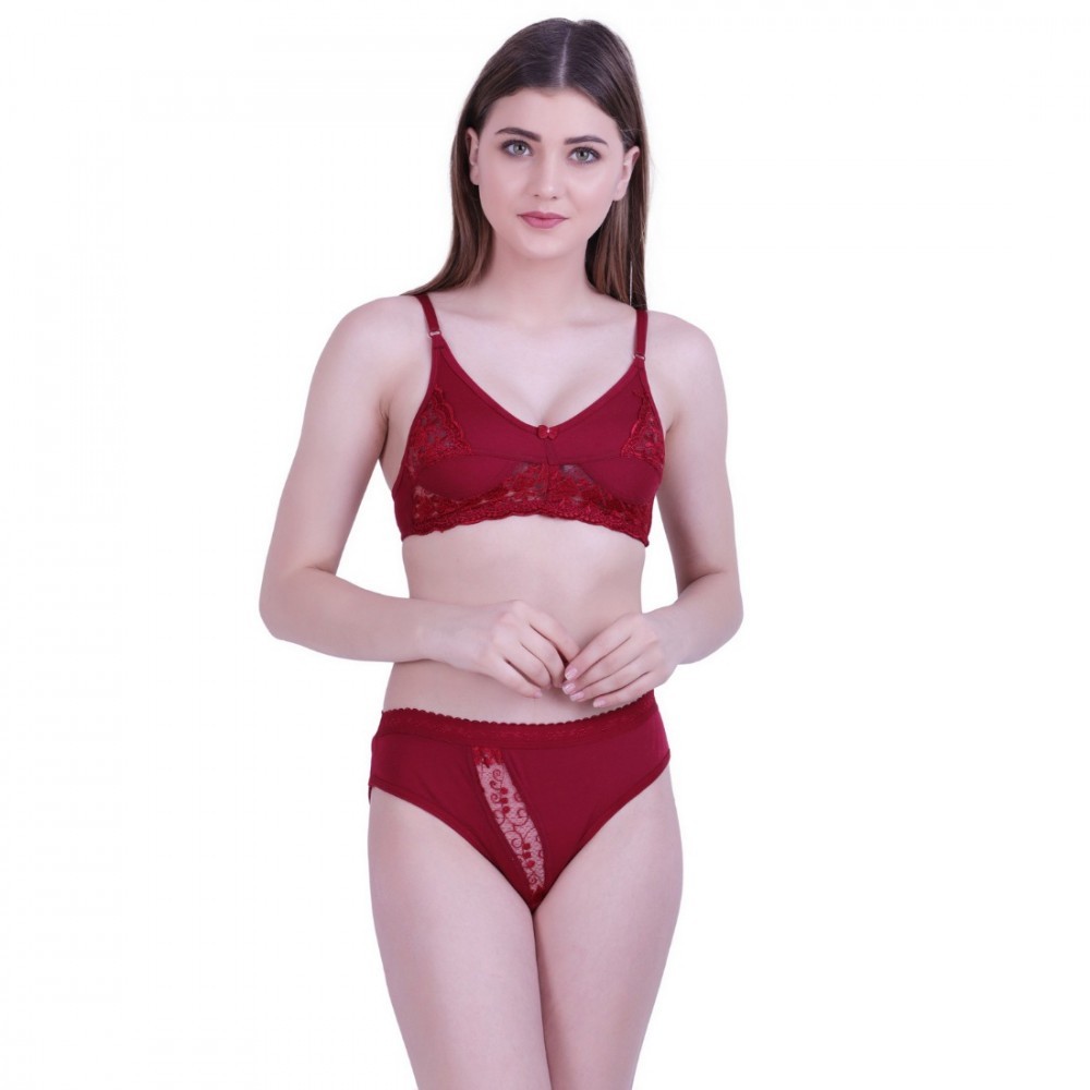 Women's Cotton Bra And Panty Set