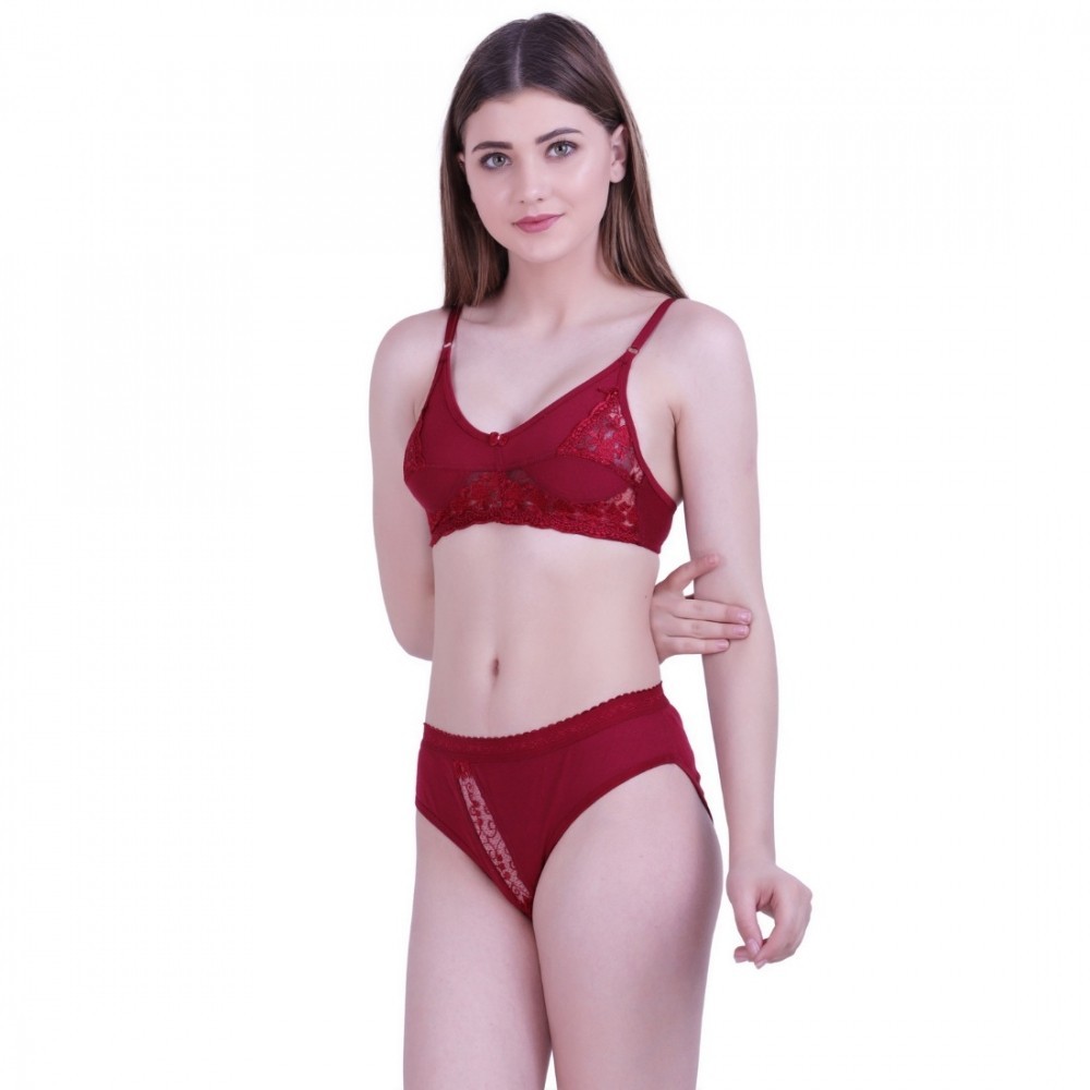 Women's Cotton Bra And Panty Set
