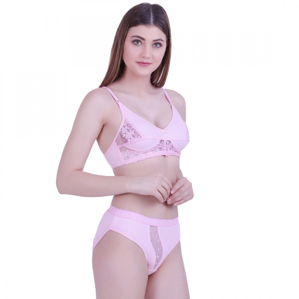 Women's Cotton Bra And Panty Set