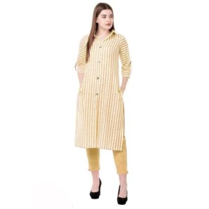 Women's Printed Kurti With Bottom Set