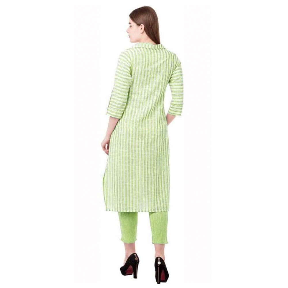 Women's Printed Kurti With Bottom Set