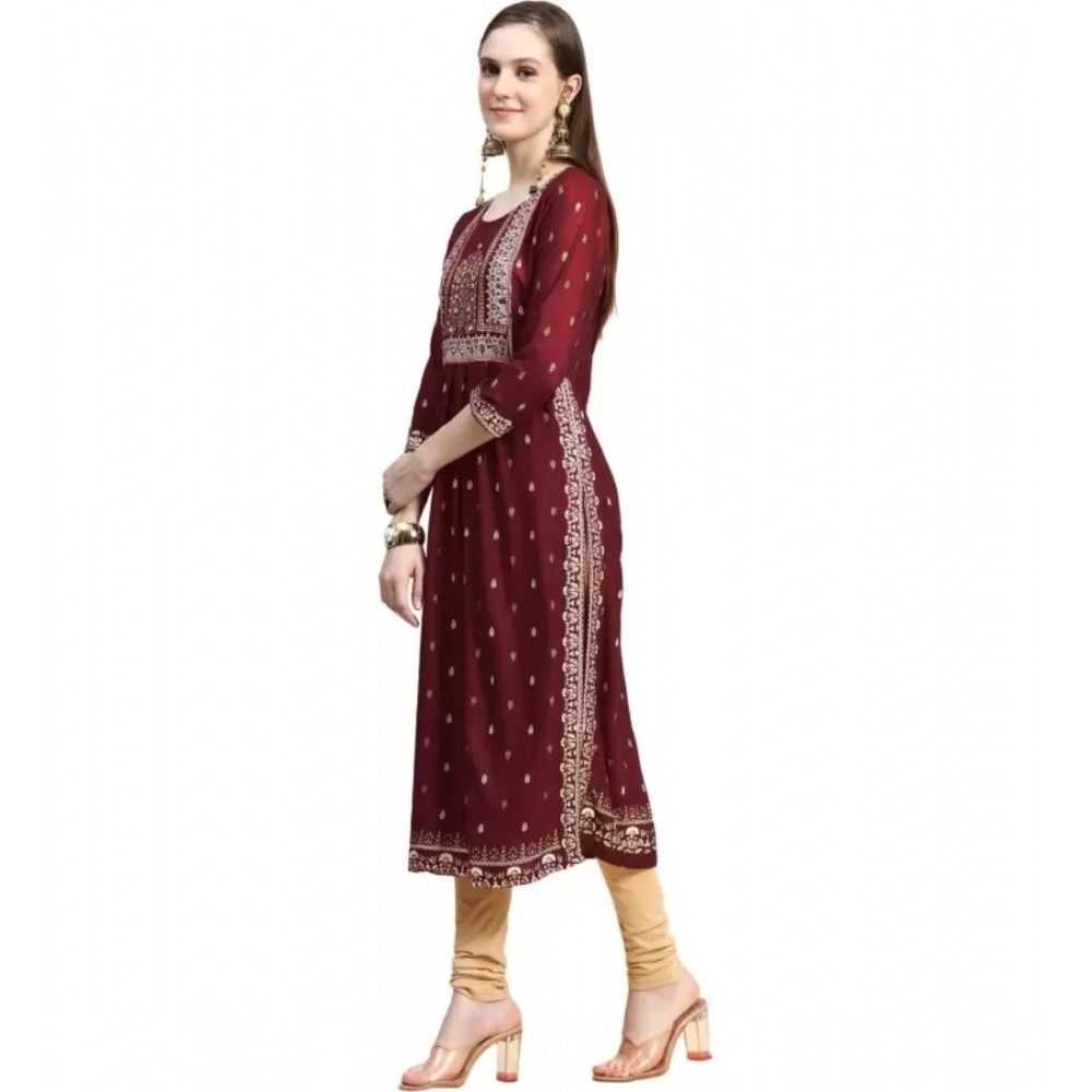 Women's Printed Embroidery Kurti