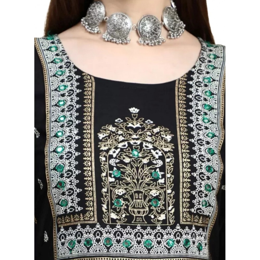 Women's Printed Embroidery Kurti