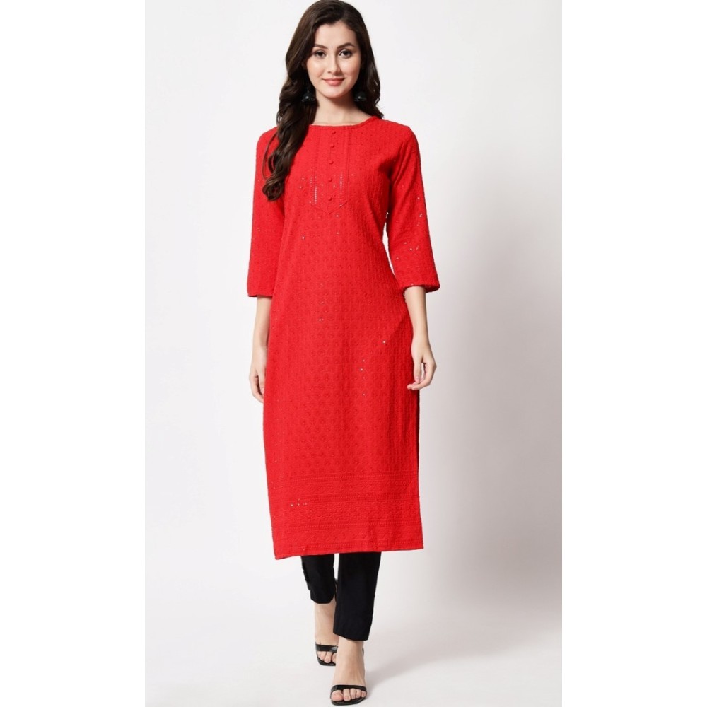 Women's Embroidery With Sequence Kurti