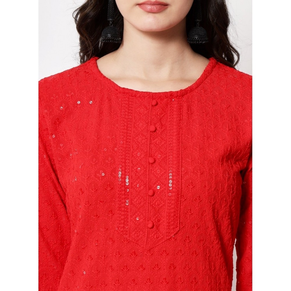Women's Embroidery With Sequence Kurti