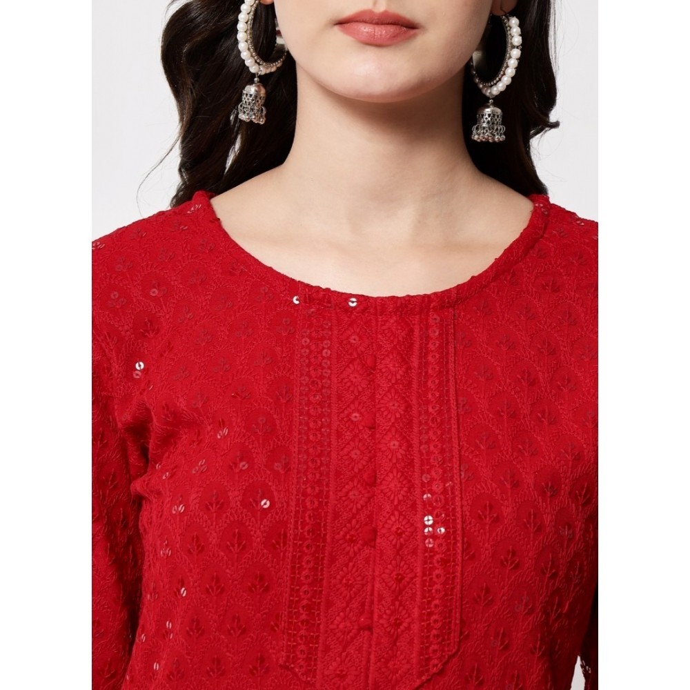 Women's Embroidery With Sequence Kurti