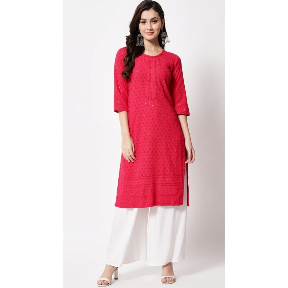 Women's Embroidery With Sequence Kurti