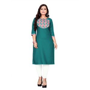 Women's Cotton Printed Straight Kurti