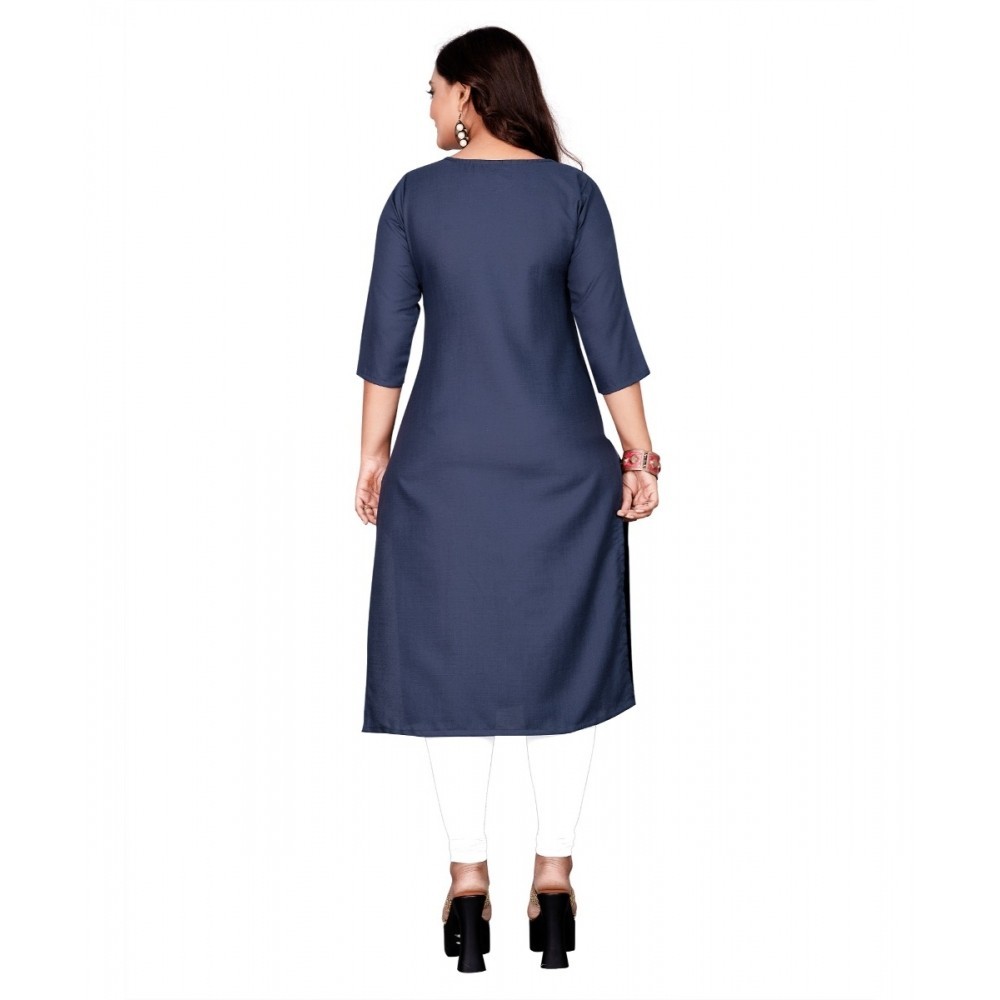Women's Cotton Printed Straight Kurti