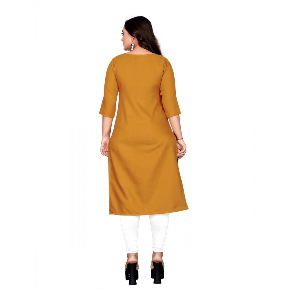 Women's Cotton Printed Straight Kurti