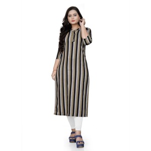 Women's Cotton Printed Straight Kurti