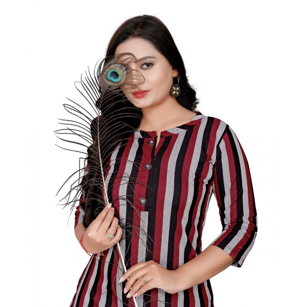 Women's Cotton Printed Straight Kurti