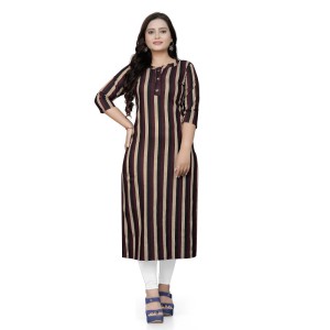 Women's Cotton Printed Straight Kurti