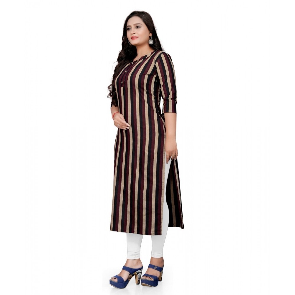 Women's Cotton Printed Straight Kurti