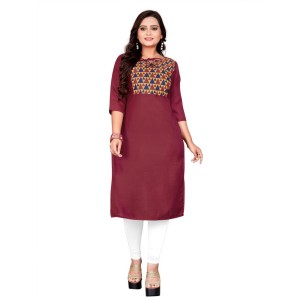 Women's Cotton Printed Straight Kurti