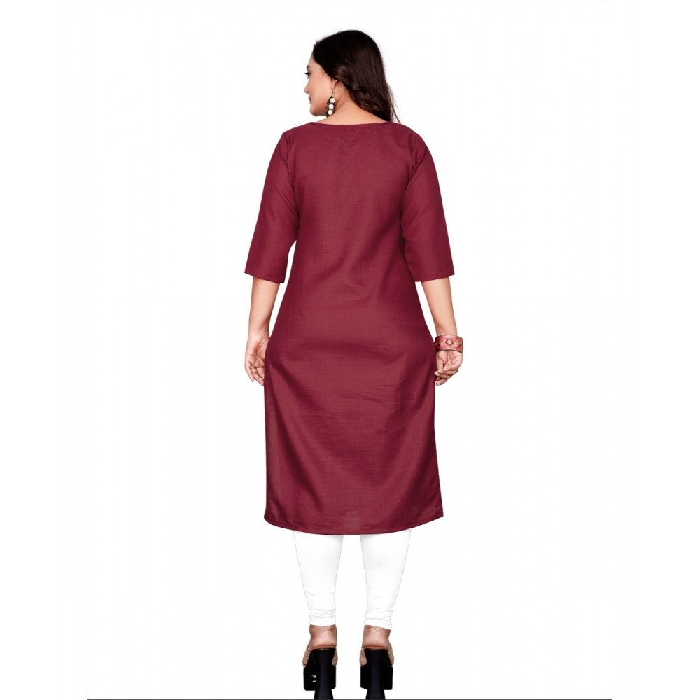 Women's Cotton Printed Straight Kurti