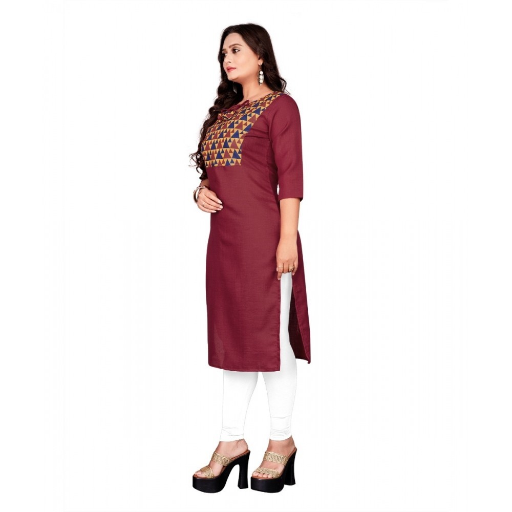 Women's Cotton Printed Straight Kurti