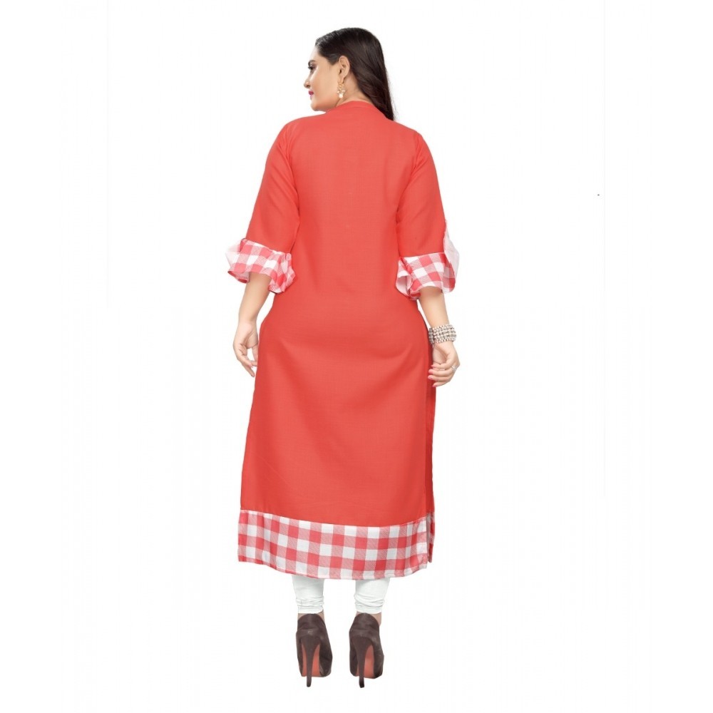 Women's Cotton Digital Printed Straight Kurti