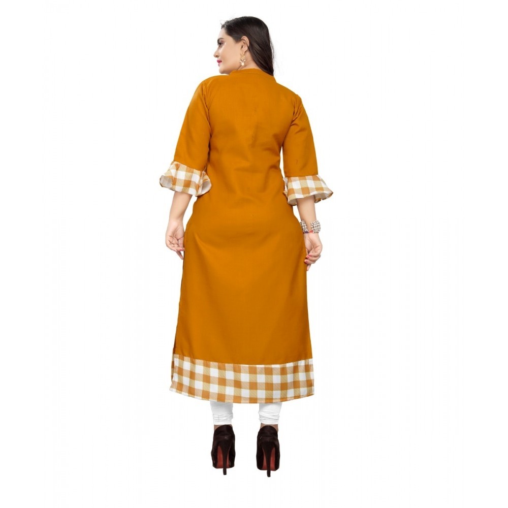 Women's Cotton Digital Printed Straight Kurti