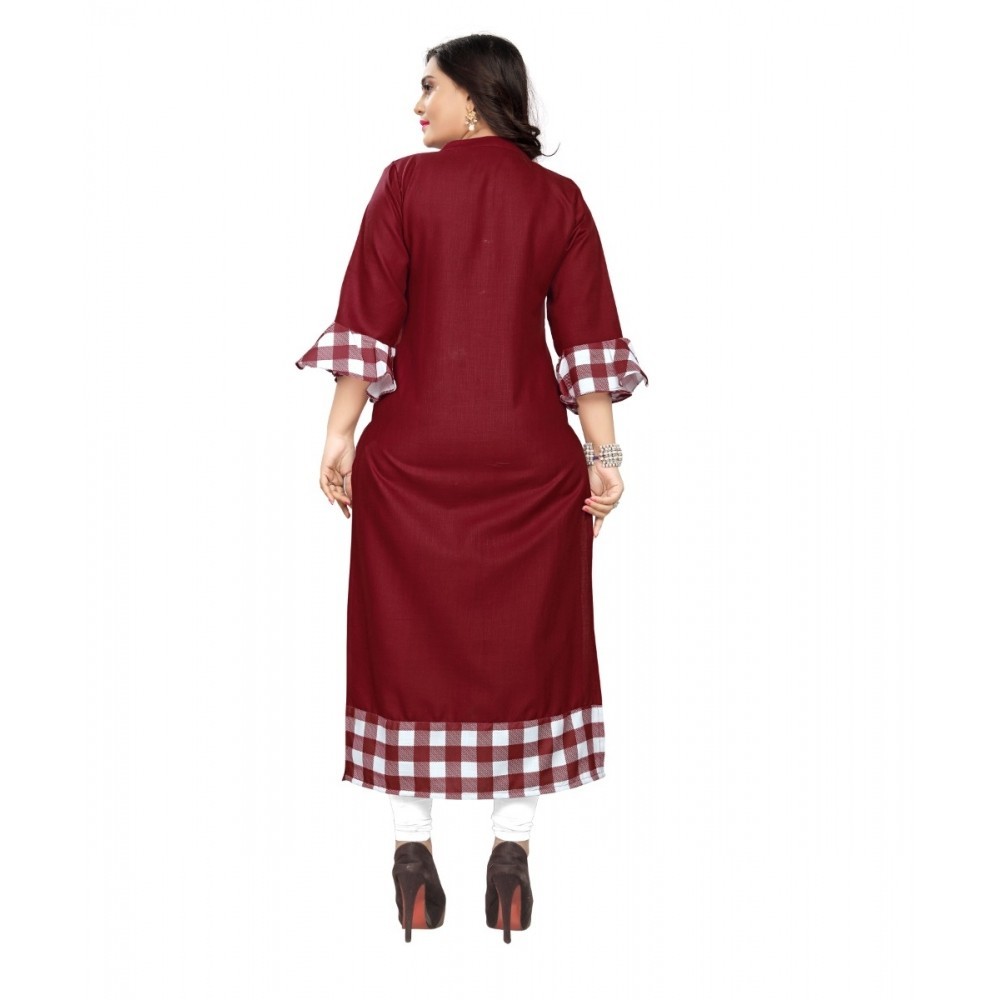 Women's Cotton Digital Printed Straight Kurti