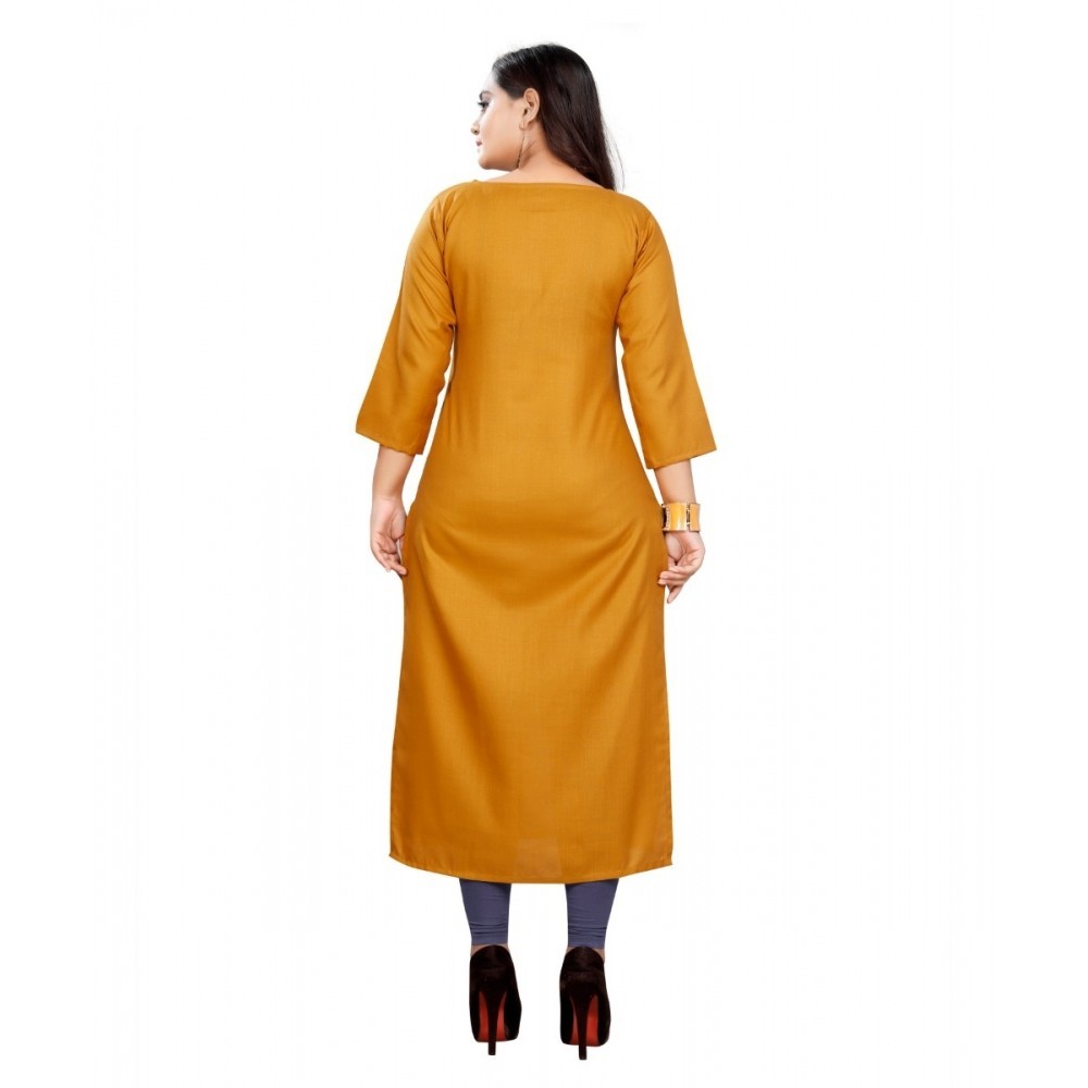 Women's Cotton Digital Print Straight Kurti