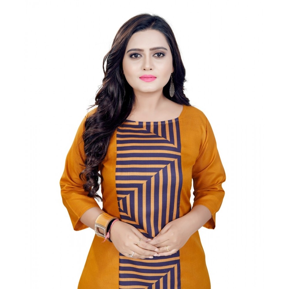 Women's Cotton Digital Print Straight Kurti