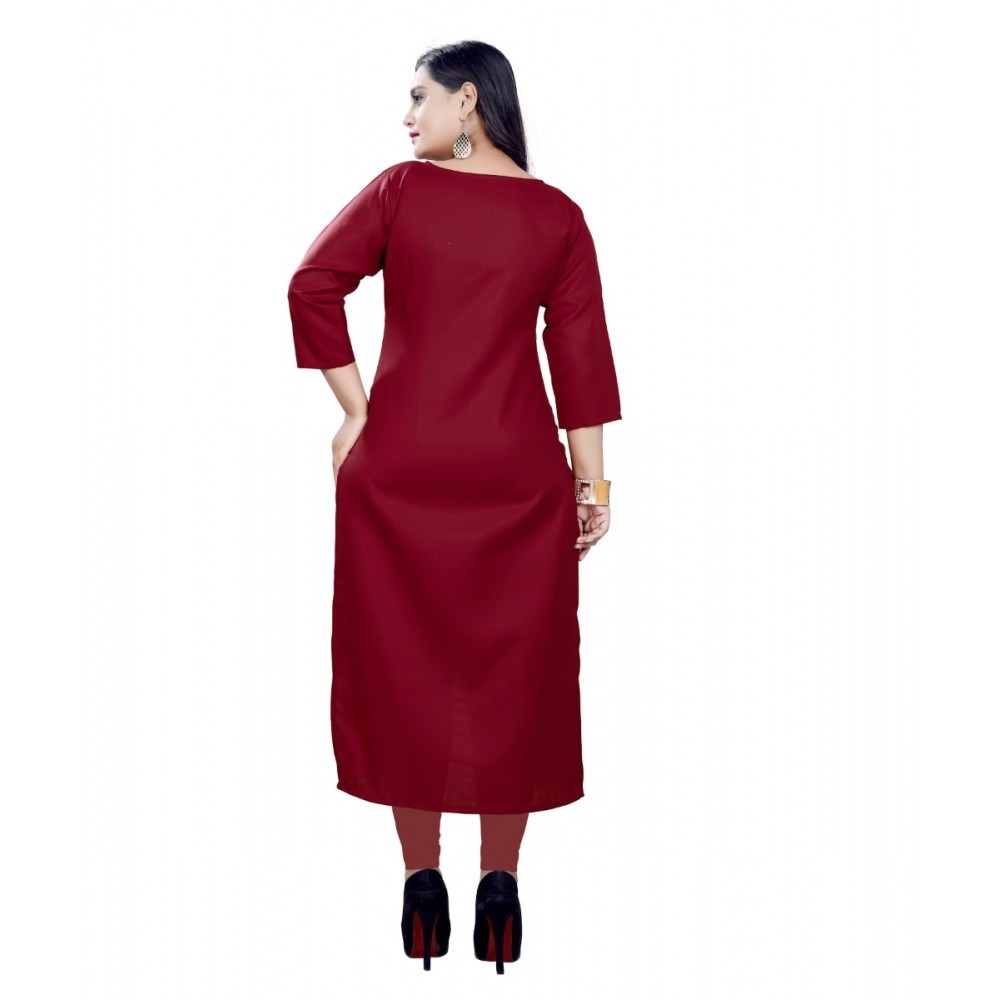 Women's Cotton Digital Print Straight Kurti