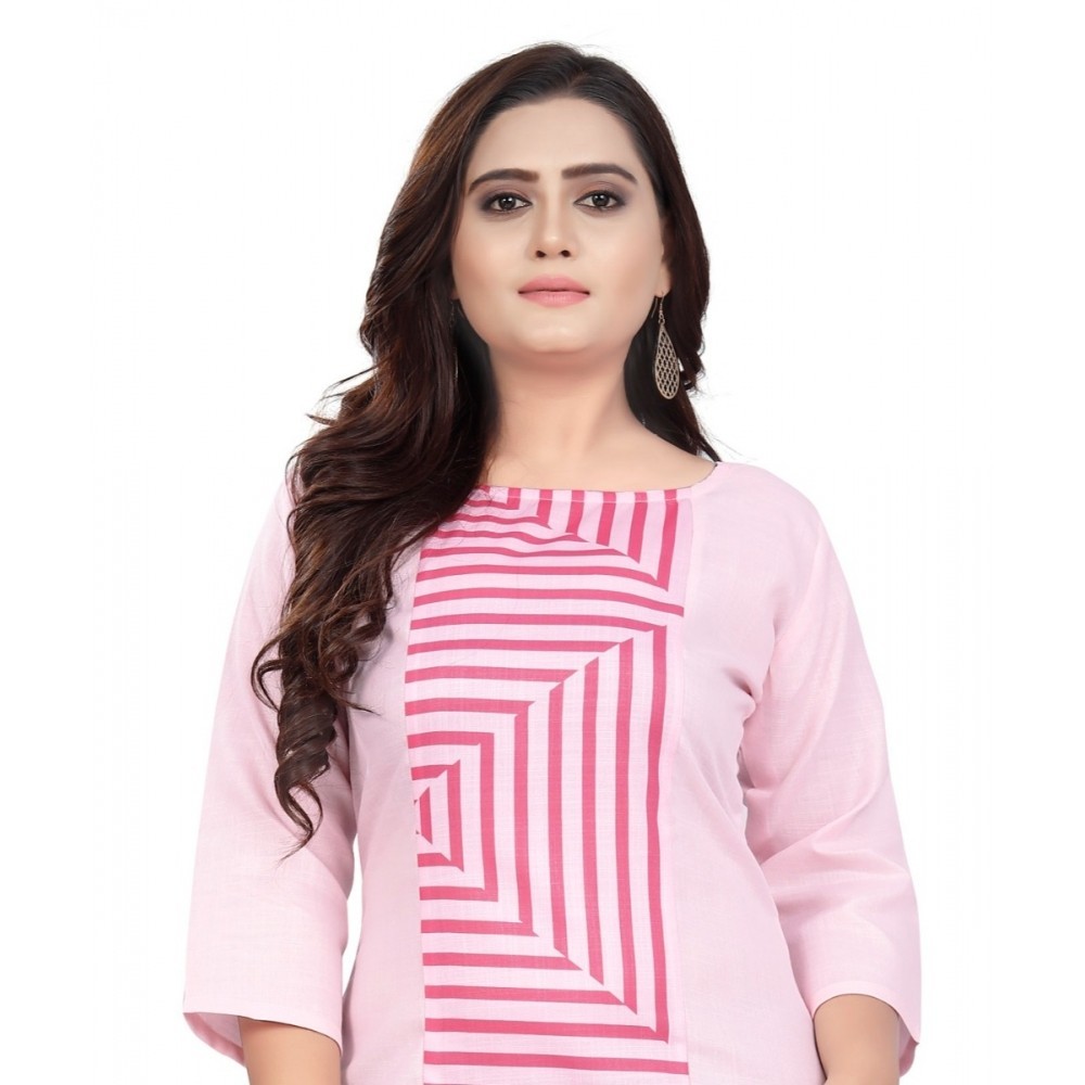 Women's Cotton Digital Print Straight Kurti