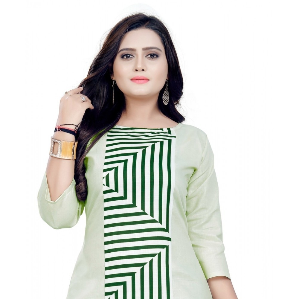 Women's Cotton Digital Print Straight Kurti