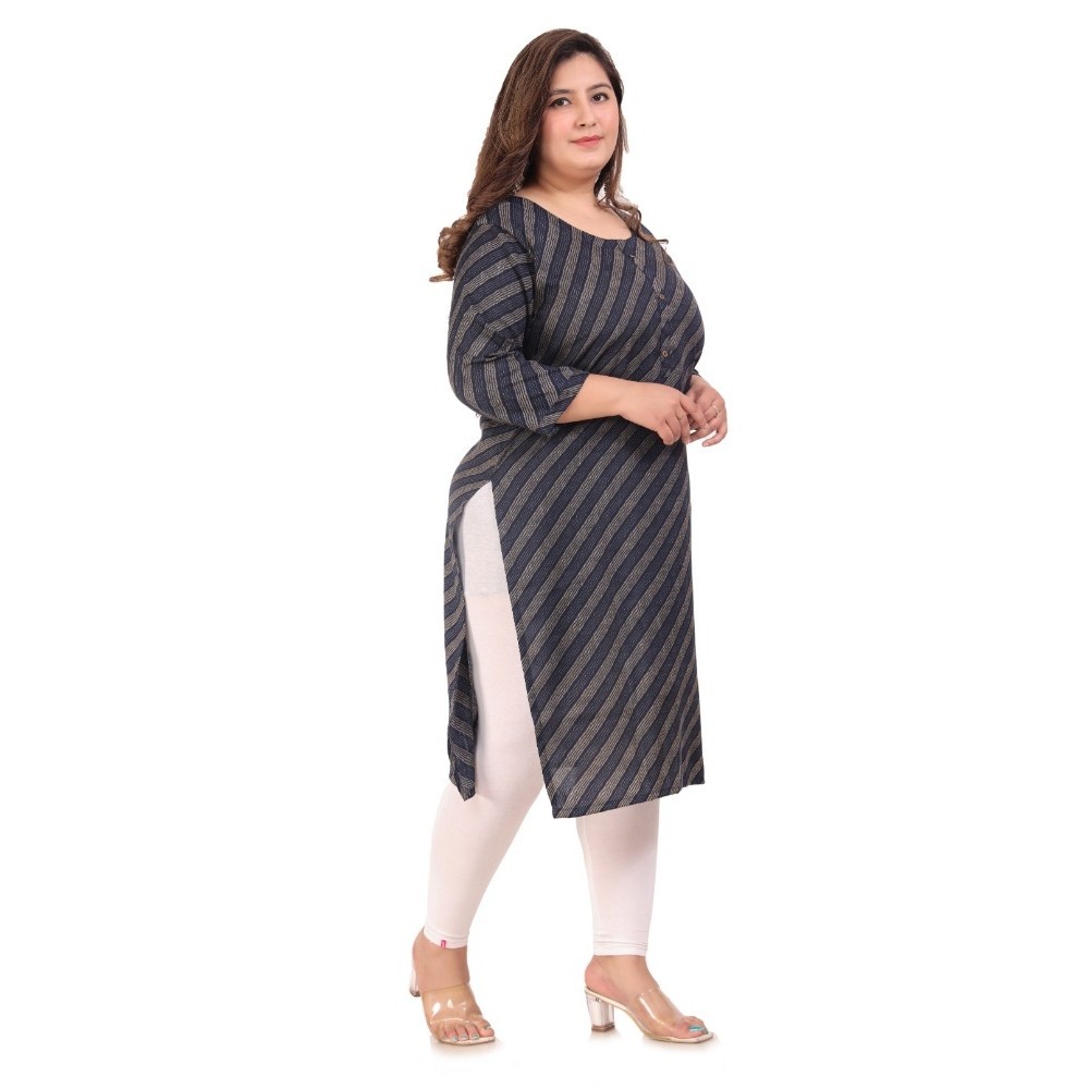 Women's Office wear Stripe Capsule Straight Kurti