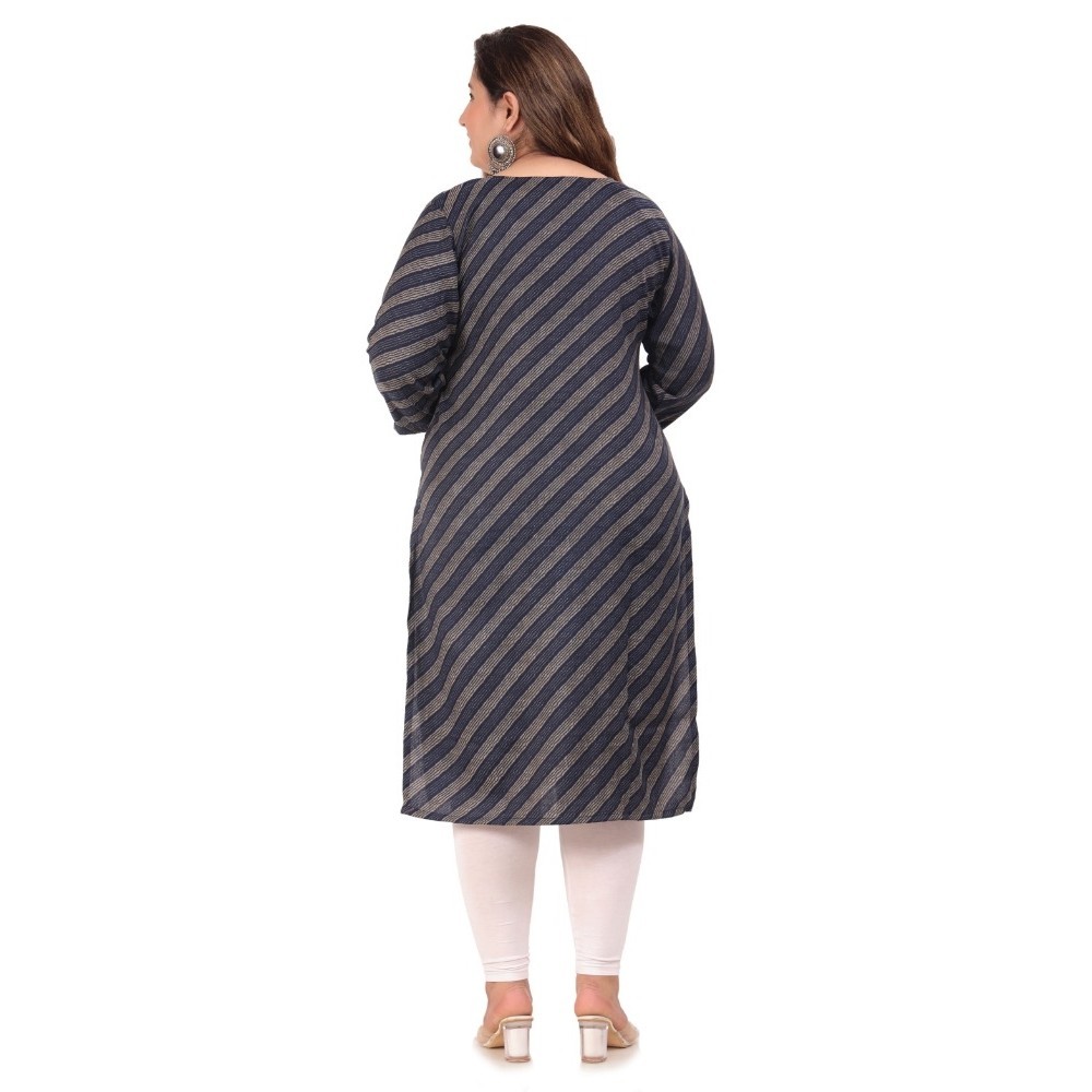 Women's Office wear Stripe Capsule Straight Kurti