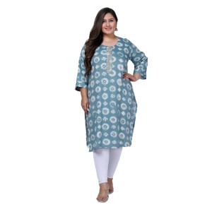 Women's Office wear Golden Foil Capsule Straight Kurti