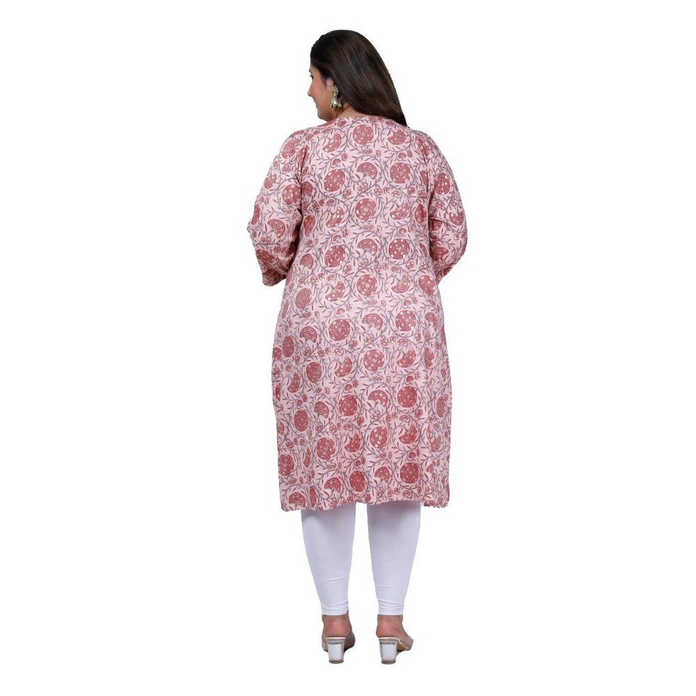 Women's Office wear Golden Foil Capsule A-Line Kurti