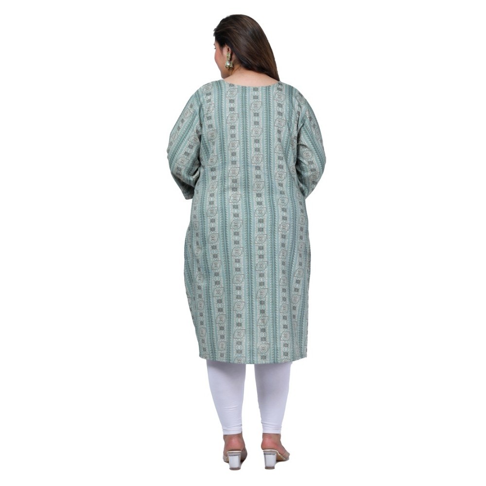 Women's Office wear Golden Foil Capsule A-Line Kurti