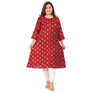 Women's Office wear Floral Printed Capsule A-Line Kurti
