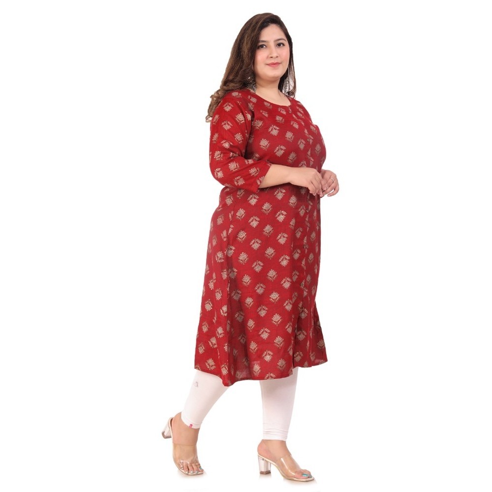 Women's Office wear Floral Printed Capsule A-Line Kurti