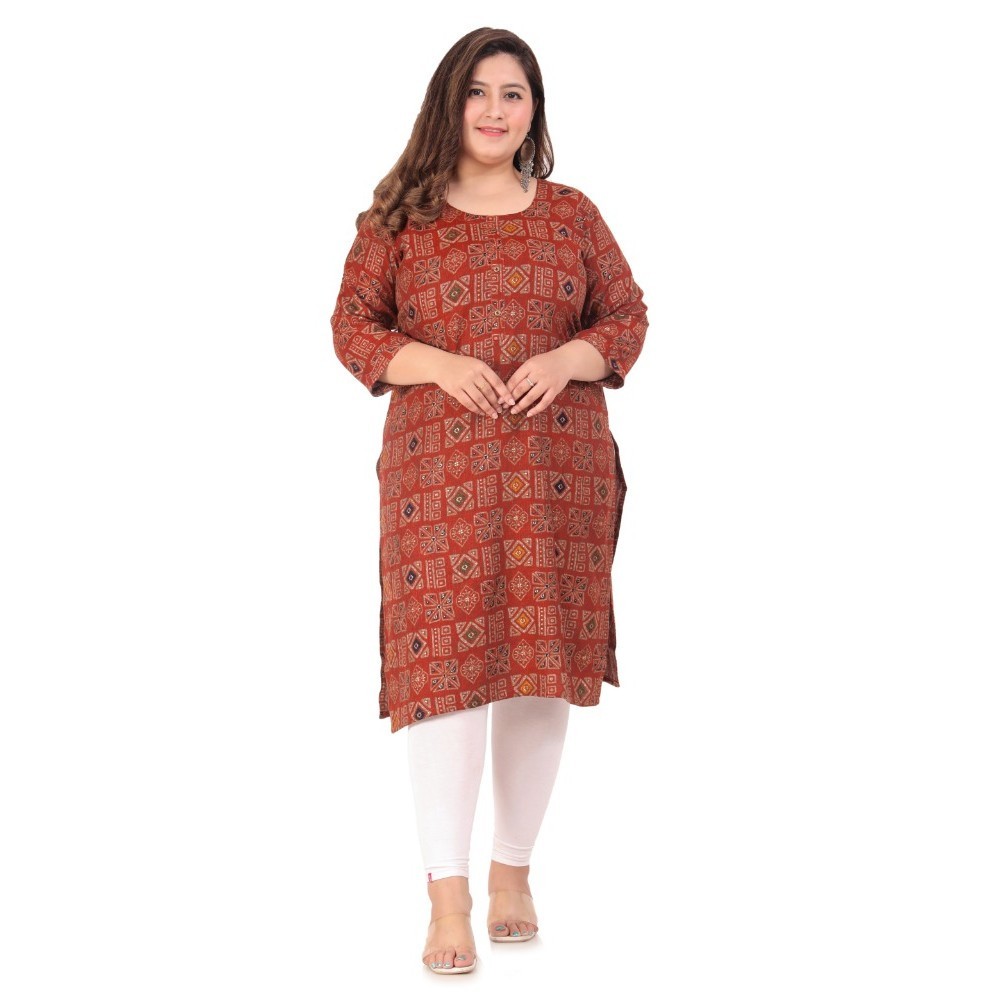 Women's Office wear Designer Printed Capsule Straight Kurti