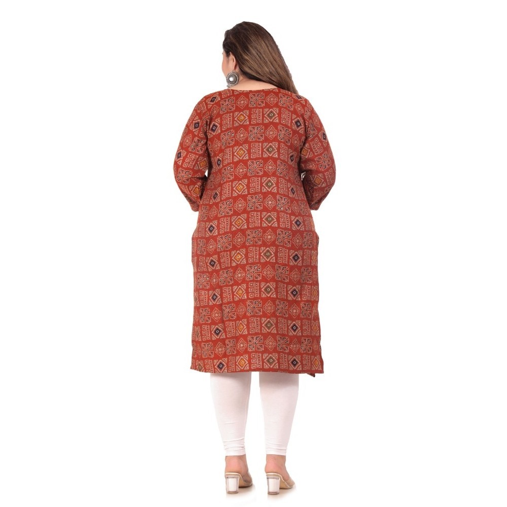 Women's Office wear Designer Printed Capsule Straight Kurti