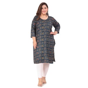 Women's Office wear Designer Printed Capsule Straight Kurti