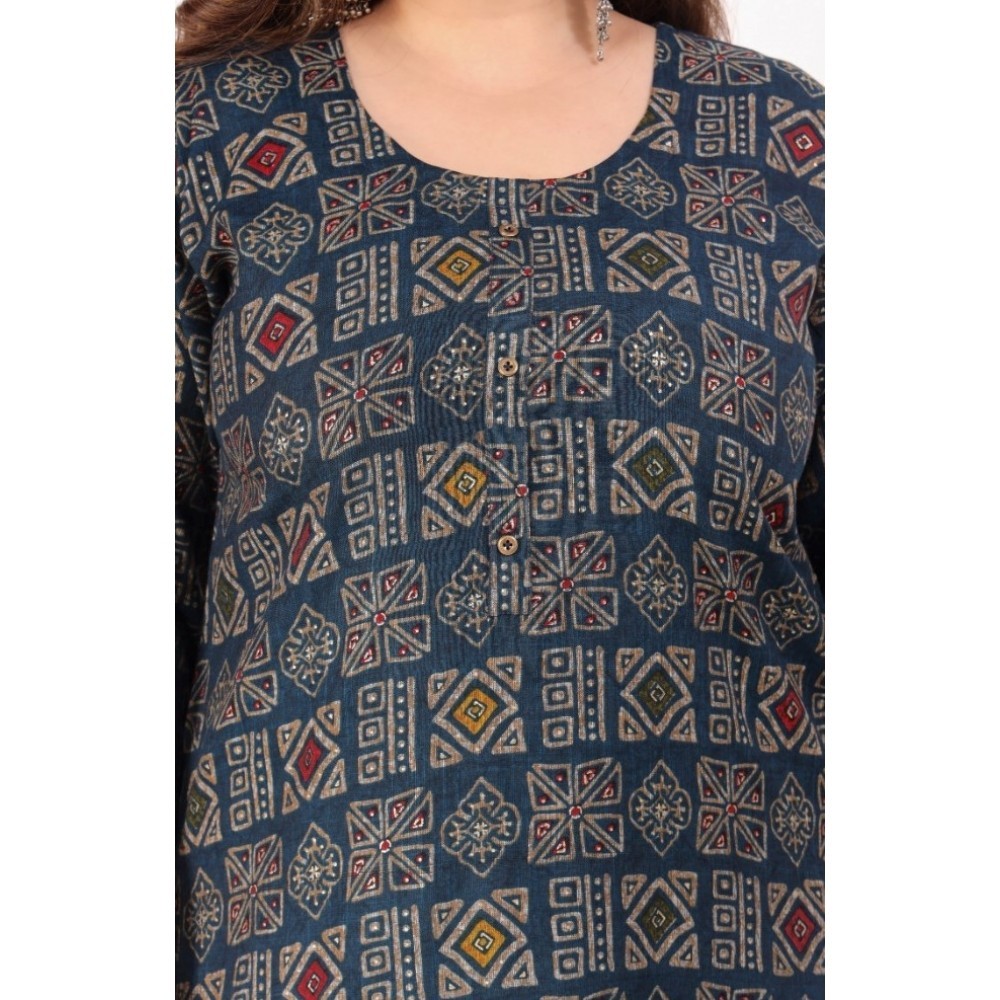Women's Office wear Designer Printed Capsule Straight Kurti
