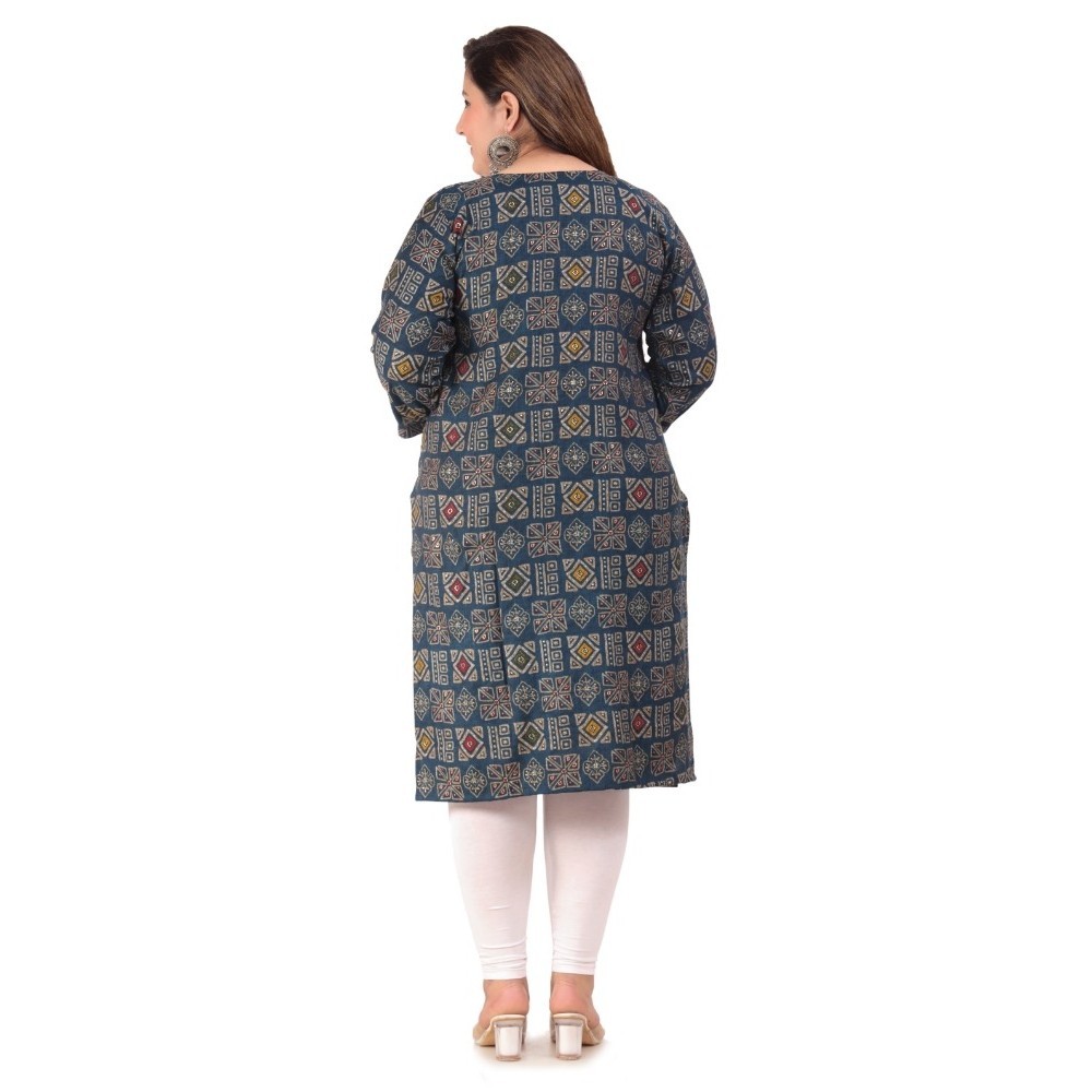 Women's Office wear Designer Printed Capsule Straight Kurti