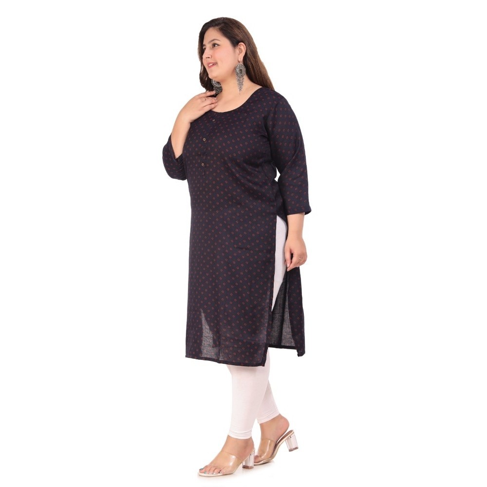 Women's Office wear Bandhni Printed Capsule Straight Kurti