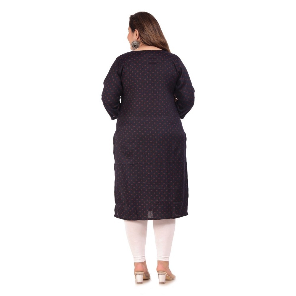 Women's Office wear Bandhni Printed Capsule Straight Kurti