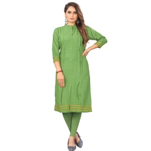 Women's Digial Print Rayon Regular 3/4th Sleeve Knee Length Kurti