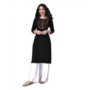 Women's Rayon Lace Straight Kurti