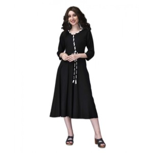 Women's Rayon Lace Straight Kurti