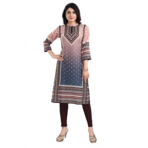 Women's 3/4th Sleeve Masleen Tunic Long Kurti