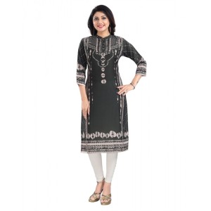 Women's 3/4th Sleeve Masleen Tunic Long Kurti
