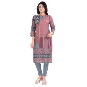 Women's 3/4th Sleeve Masleen Tunic Long Kurti