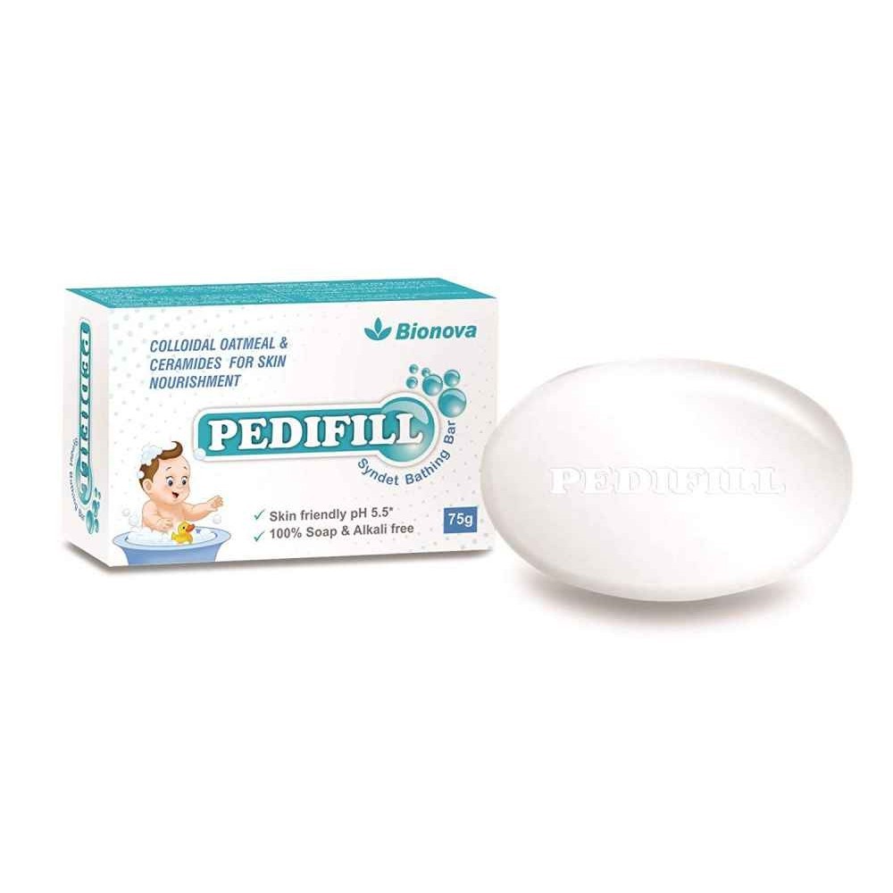 Bionova Pedifill Syndet Bathing Bar Free From Paraben Soap and Alkali Pack Of 3
